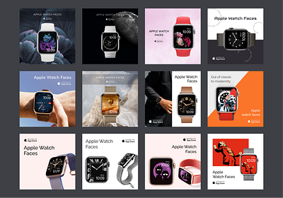 Apple watch faces | Facebook advertising advertising apple background cards facebook screen watch