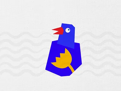 Bird & Flower art bangladesh bengal bird bluebird flower folkart folkartbangladesh logo minimal modern logo westbengal