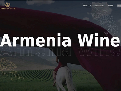 Armenia Wine Redesign animation armeniawine figma graphic design motion graphics redesign webdesign winelovers winewebsiteui