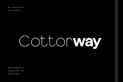 Cottorway Display Typeface best seller bold branding display font logo minimal sans modern premium print sans serif swiss typeface typography clean unique weights