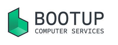 Bootup Logo V3 bootup branding computer design it logo services