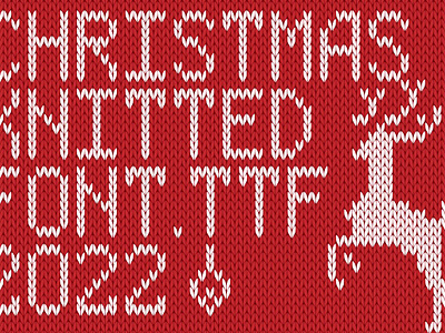 Сhristmas Knitted Font christmas christmas font christmas knitted font christmas party font happy new tear happy new year font icons knitted knitted font knitted pattern letters new year new year font pattern santa font sweater symbols ugly xmas