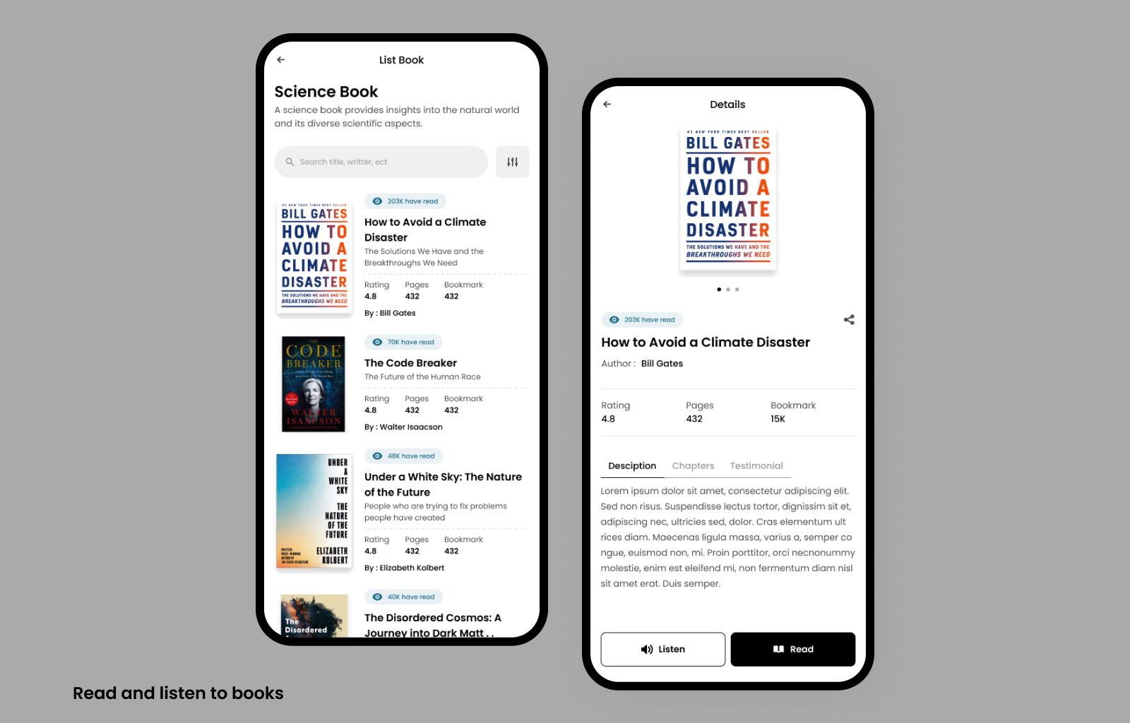 E Books App Concept - Support Audio app design audio books books bookstore clean concept e books inspiration ios library literature minimalist mobile app reader reading reading app ui uidesign uiux ux