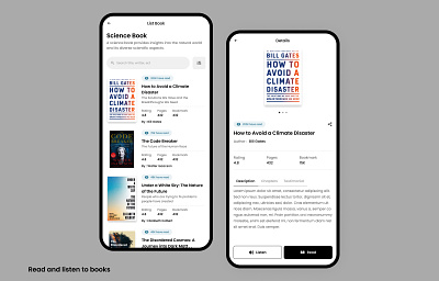 E Books App Concept - Support Audio app design audio books books bookstore clean concept e books inspiration ios library literature minimalist mobile app reader reading reading app ui uidesign uiux ux