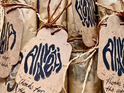 Branding branding design linocut sketch wrapping