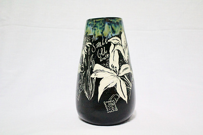 Family Holiday australia carved ceramics goldcoast holidays reactive glaze stoneware underglaze vase