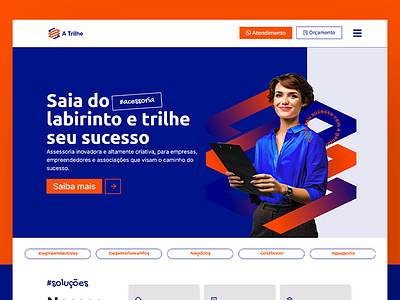 Site A Trilhe landing page site ui ui design ux