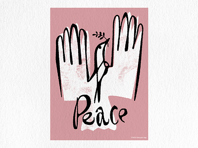 Peace graphic design illustration