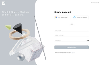 Sign Up Page animation graphic design illustration ui ux vector