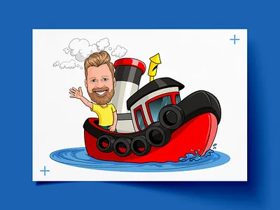 caricature man on the ship 2d 2d cartoon art artwork best caricature caricature caricature daily caricature sample cartoon cartoonsaz character design design fun caricature happy man illustration man on ship nft sample vector vector caricature