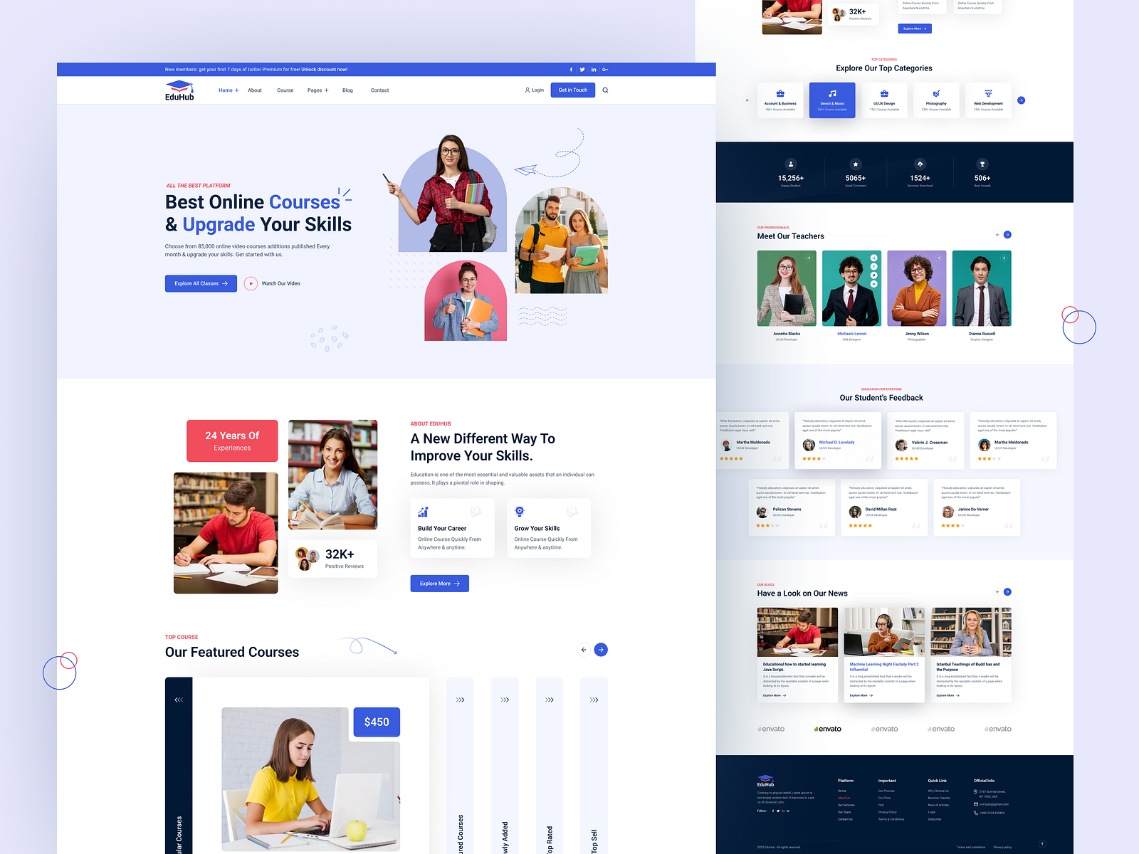 Education Website Design by Junayed Siddique on Dribbble
