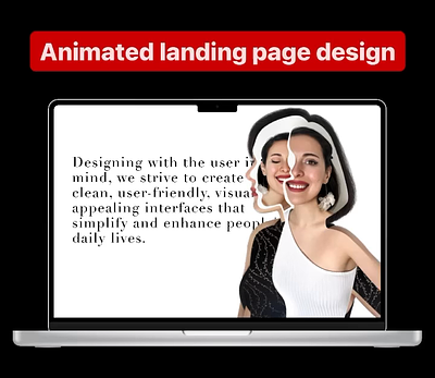 Animated landing page design animatedlandingpage animatedlandingpagedesign figma interaction interactiondesign landingpage landingpagedesign smartanimation ui uiux ux