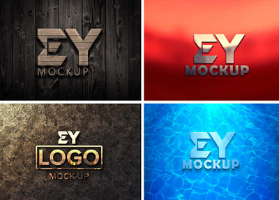 3D Effect Logo Mockup (PSD) download mockup logo mockup mockup mockups psd psd mockup