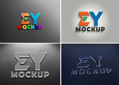 3D Premium Logo Mockup (PSD) download mock up download mockup logo mockup mockup mockups psd psd mockup