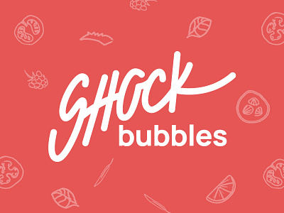 Concept-logo Shock bubbles branding graphic design lettering logo