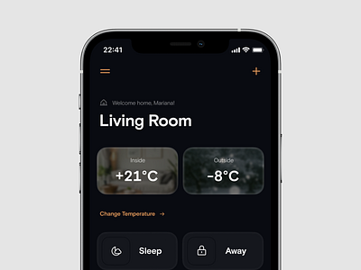 Smart Home iOS phone and tablet app app design interface ios iot mobile smarthome tablet ui ux