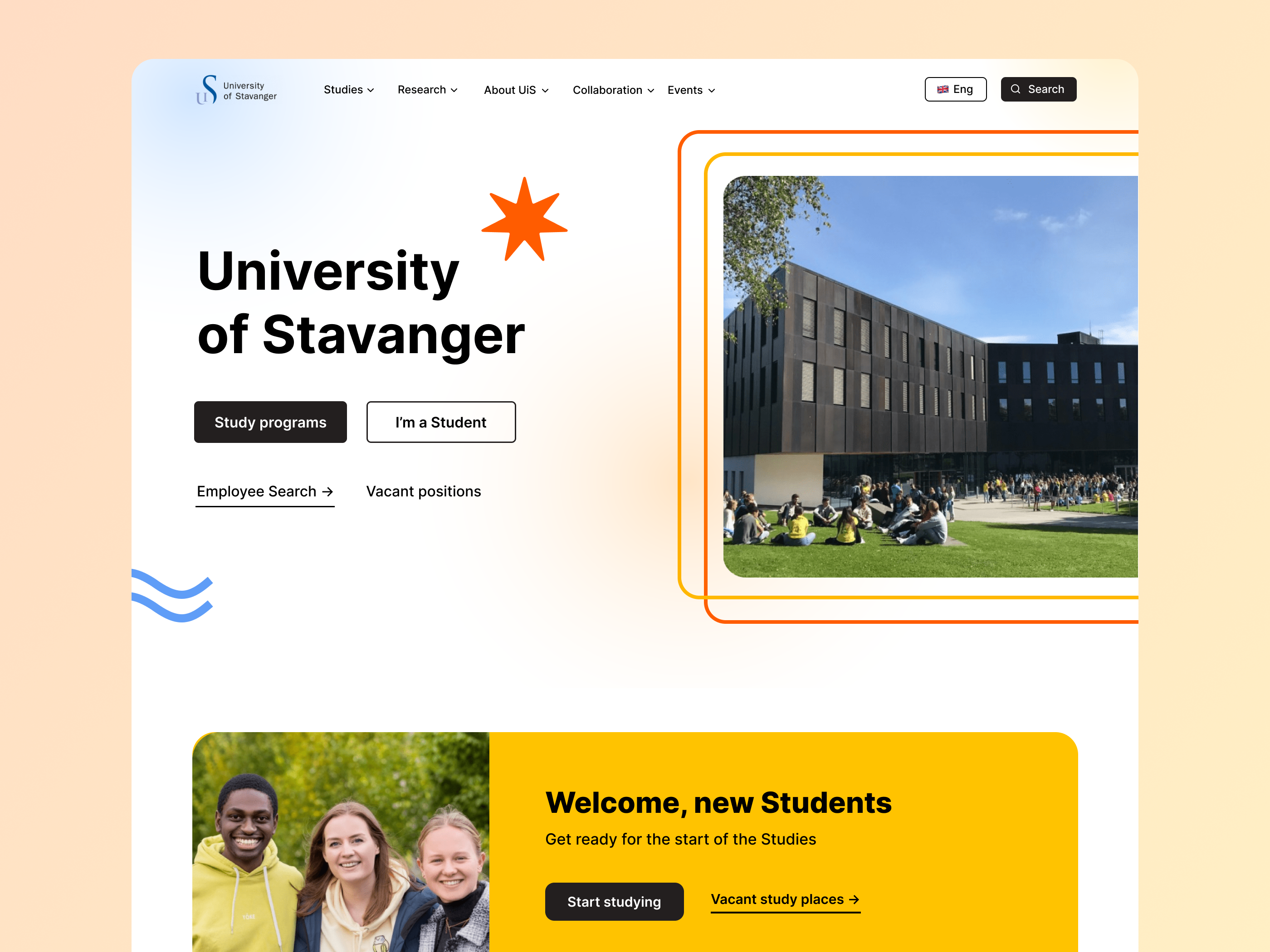 University landing redesign design education figma landing redesign ui ux