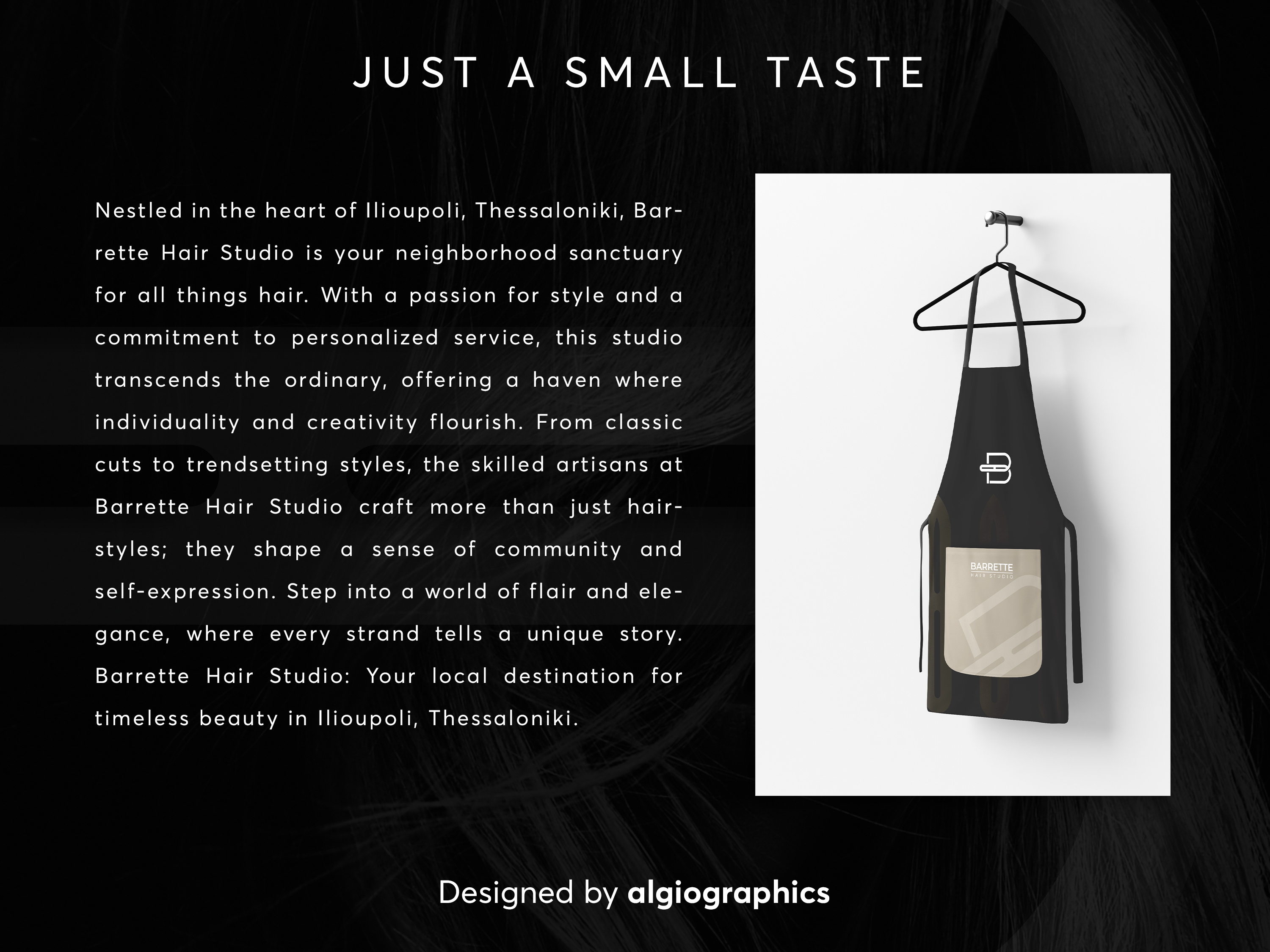 Barrette Hair Studio Logo Design by Algiographics on Dribbble