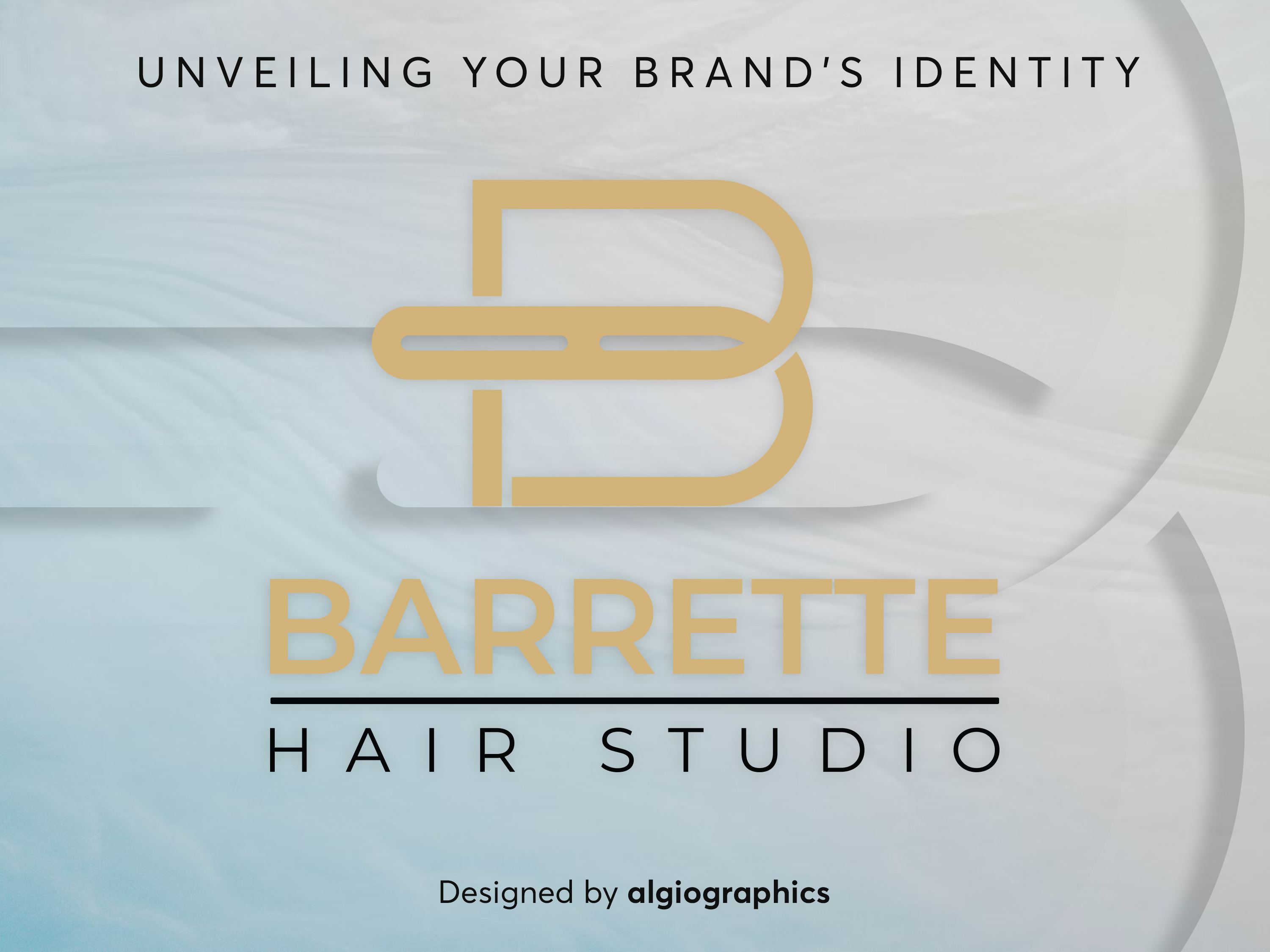 Barrette Hair Studio Logo Design by Algiographics on Dribbble