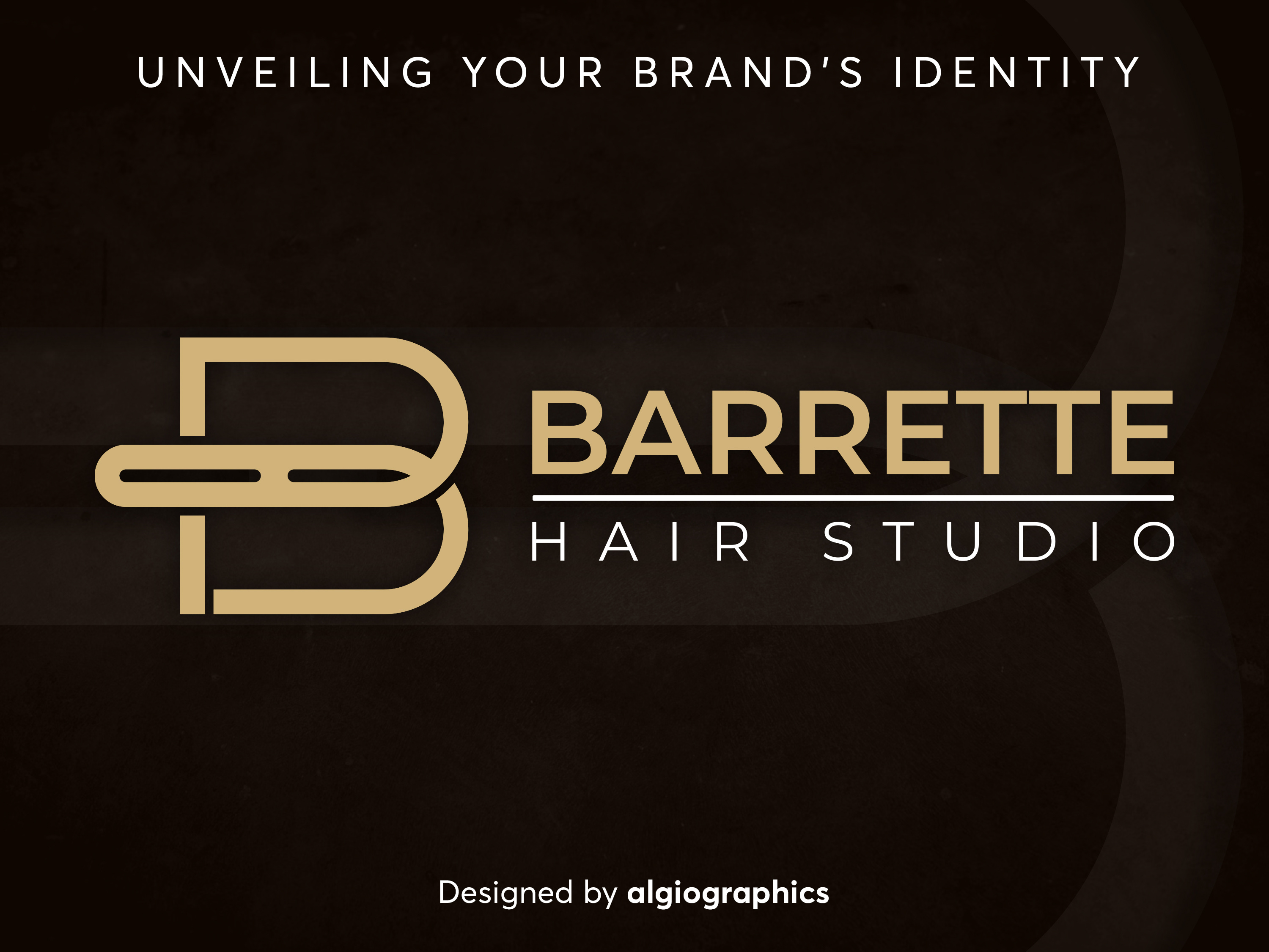 Barrette Hair Studio Logo Design by Algiographics on Dribbble