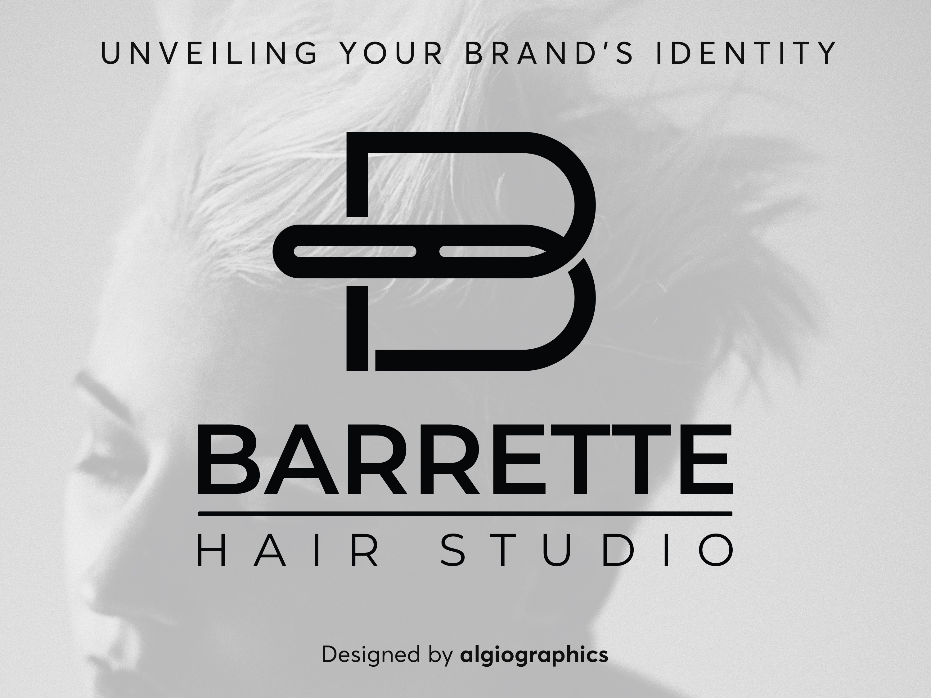 Barrette Hair Studio Logo Design by Algiographics on Dribbble