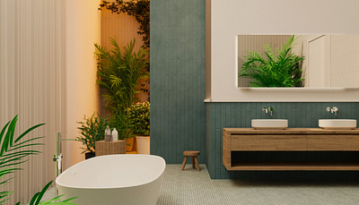 Bathroom Interior Design 3dmax coronarender illustration interior