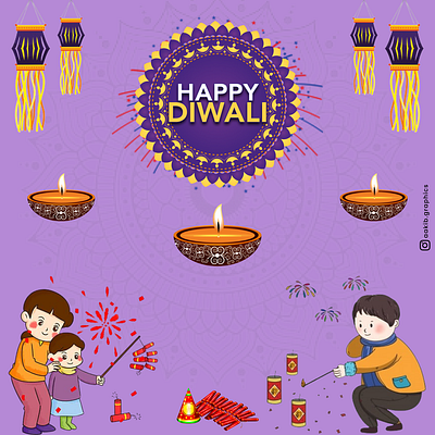 Happy Diwali. graphic design