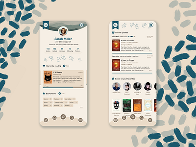 Bibblio - DailyUI #006 - User profile design app book dailyui design profile ui user