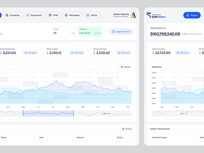 Soft-Ware Saas analytics b2b b2c crm dashboard enterprise graph lead generation product saas dashboard software web app