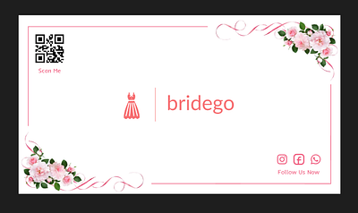 Business Card Design (Bridal Dressing) branding business card cards design designer figma figma design graphic design icon illustration illustrator interactive design logo photoshop typography ui uiux vector