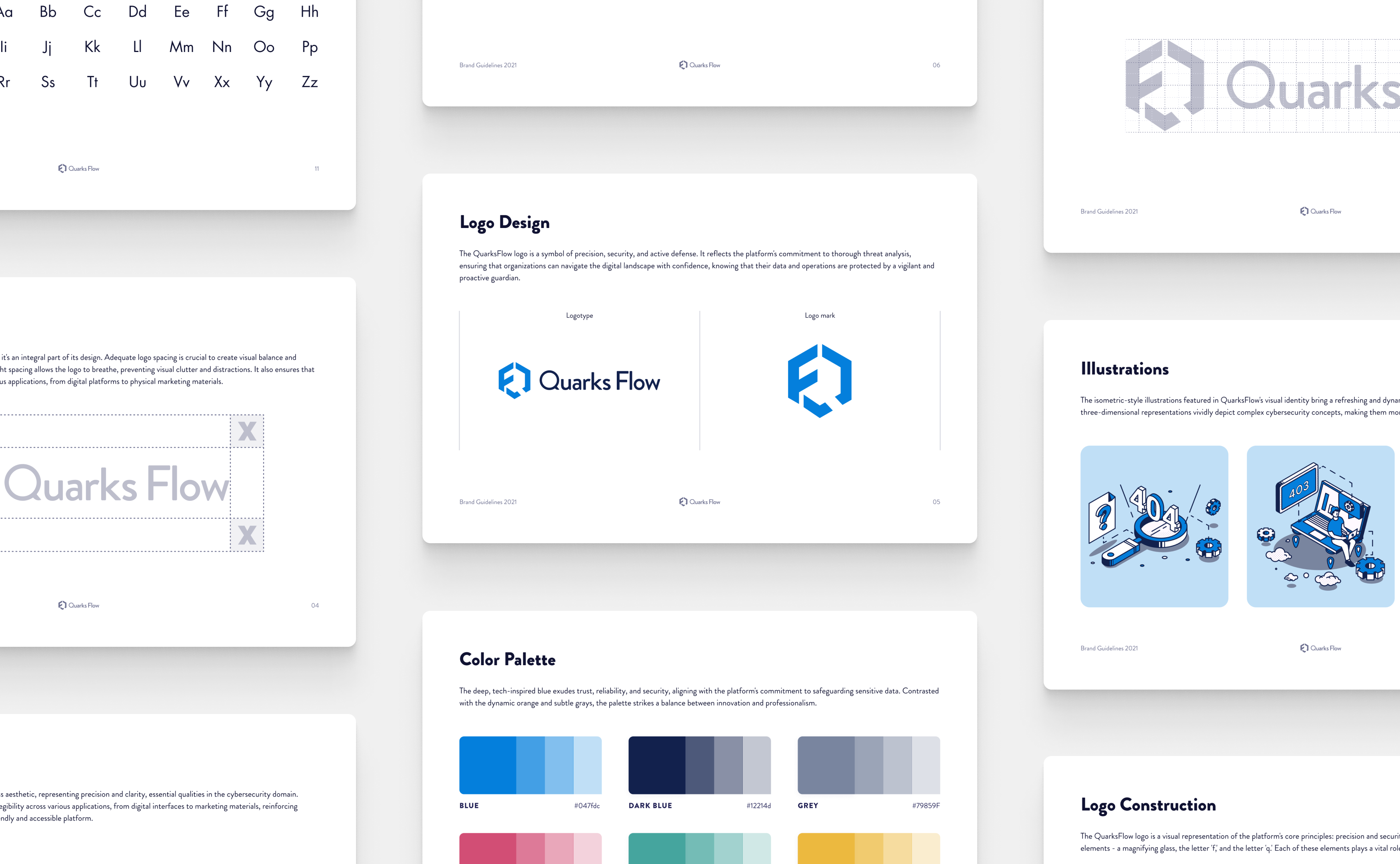 Brandbook [QF] app book branding deck design graphic design logo product secure web