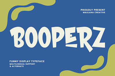 Booperz Funny Display Typeface animation branding font fonts graphic design logo nostalgic