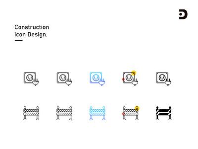 Construction Icon Set adobe illustration construction construction icon construction stuff construction tool design gradient graphic design icon icon pack icons illustration line modern outline pack simple tool tools