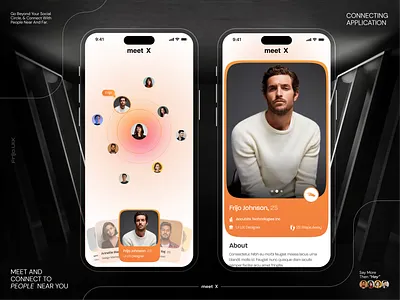 Meet and Connect: App Design animation app appdesign coonectingapp design peoplesapp ui uidesign uiux