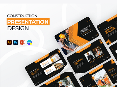 Construction Presentation Design business presentation canva presentation construction presentation google slide graphic design pitch deck powerpoint presentation presentation design training presentation