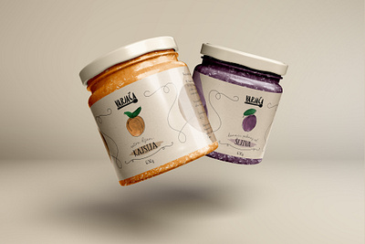Varjaca Jar Label adobe branding design designer graphic design illustration illustrator label logo packaging photoshop