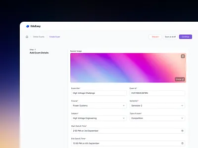 EduEasy : Revolutionizing Online Exams 🌐✨ app design design edtech figma framer online exams product design saas ui ui design ui designer uiux user experience ux ux designer web design
