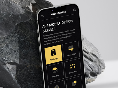 Overpowered project (service page responsive ) agency business clean creative agency creative direction daily ui design designer digital agency interface landing page minimal personal branding portfolio service page studio ui ux web design