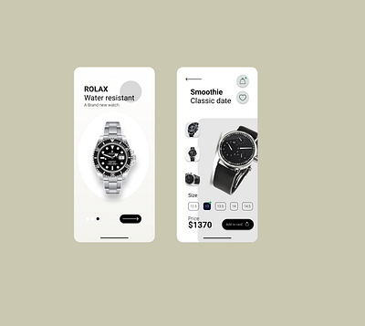 Quick App Design (Watch) app design graphic design rolex sample ui uiux ux watch