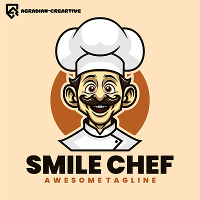 Chef Mascot Logo Design symbol