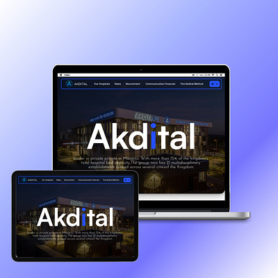 Redesign for the Akdital website. 3d animation branding business graphic design healthcare illustration landing page logo motion graphics redesign ui web design web development website