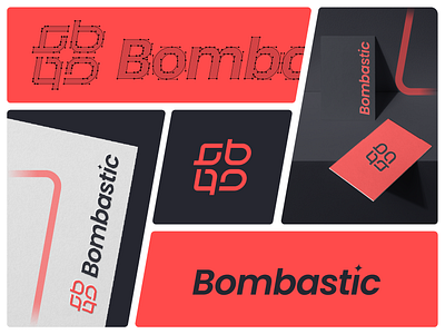 Bombastic Logo b brand identity branding design identity design logo logo design logos minimalist monogram