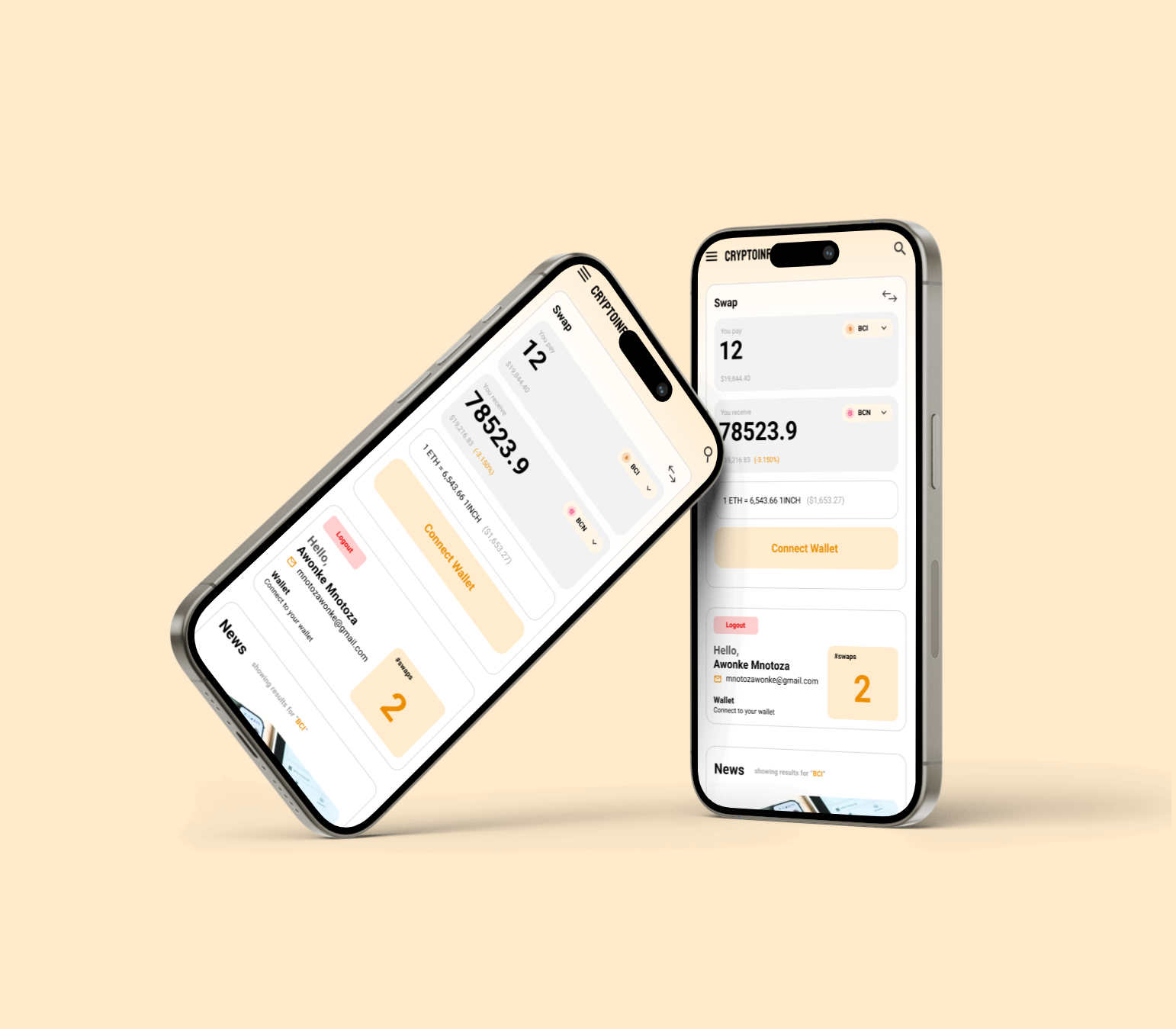 Crypto Info | Mobile design app crypto design ui web website