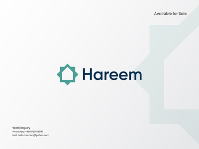 Real Estate Logo, Construction Logo, Branding, Logo eight pointed star hareen home islamic islamic home islamic icon logo star
