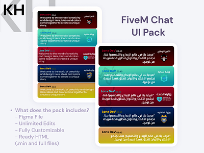 GTA UI - FiveM Server Chat Pack graphic design ui
