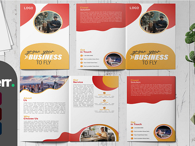 Basic Corporate Brochure Design a4 bai fold book cover brochure brochure design catalog company profile design ebook graphic design megazin print design tri fold