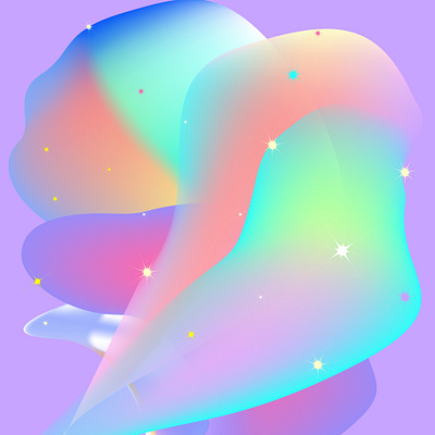 bridht stars on a multi-colored background design graphic design illustration vector