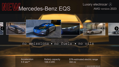 MERCEDES main page amg animation mercedes ui ux web design