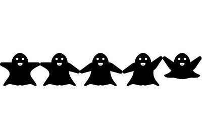Dancing ghosts design graphic design illustration vector
