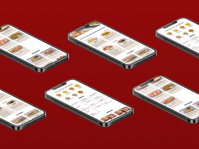 Smartphone Mockup Menu La Tagliatella design figma iphone mobile mobile design ui uidesign